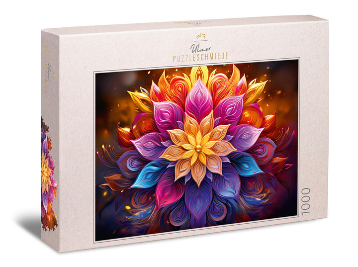 Puzzle 1000 Teile "Neon-Mandala"