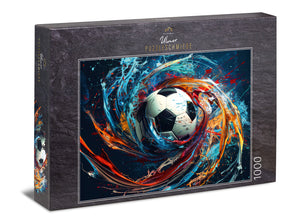 1000 Teile Fußball-Puzzle „Spin“