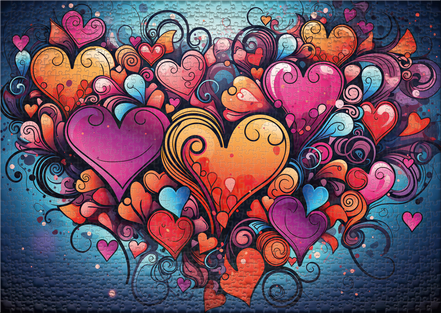 HEYE Love Relentlessly Puzzle, 1000 Teile – Kunterbunter Löwe Von Dean Russo