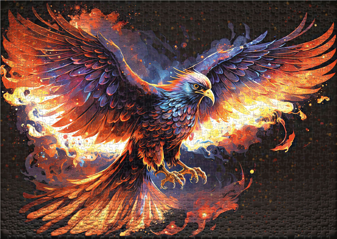Fantasy-Puzzle 1000 Teile "Feuervogel"