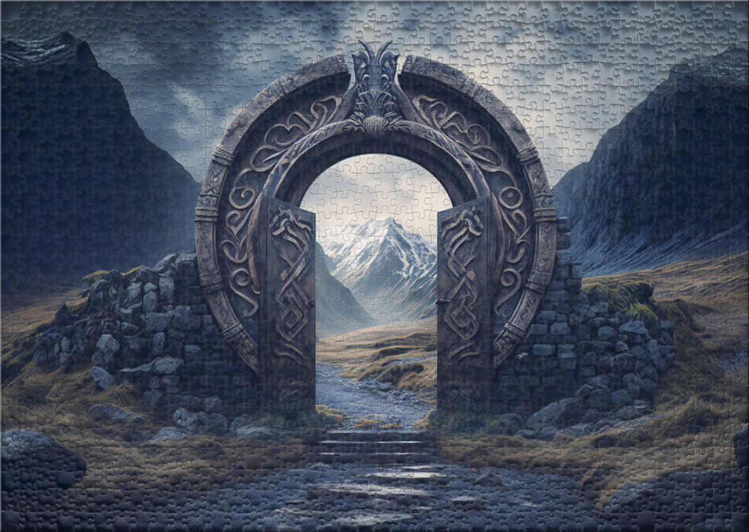 1000 Teile Puzzle „Tor nach Valhalla“