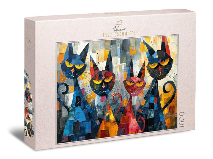 "Geschlossene Gesellschaft" - Katzen-Puzzle 1000 Teile