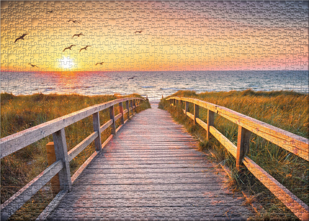 Puzzle 500 Teile "Abendstunde auf Sylt"