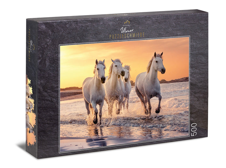 Puzzle 500 Teile "Camargue-Pferde"