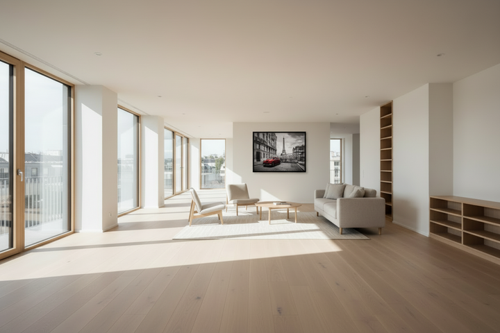 1000 Teile Puzzle Paris bereits gerahmt schwarz